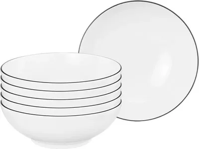 Produktbild von Seltmann Weiden Lido Black Line rund Dessertschale 15 cm 6er Set