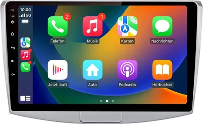 Immagine prodotto di Autoradio Android da 10 pollici con 64 GB per VW Passat B7 2010-2015 con CarPlay, navigazione Android Auto e Bluetooth