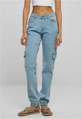 Obrázok produktu pre Dámske džínsy Urban Classics - Stretch Denim Cargo Jeans - W29