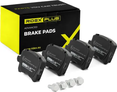 Produktbild von RIDEX PLUS 402B0642P Bremsbeläge Satz Hinten Bremsklötze für VW Golf V Schrägheck (1K1) GOLF VI (5K1) TOURAN (1T1, 1T2) Passat Variant (3C5) für AUDI