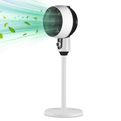 Image de Ventilateur sur pied avec 3 vitesses – ventilateur de sol oscillant et silencieux, idéal pour les chambres, les salons et les bureaux