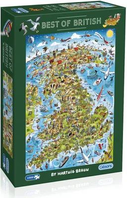 Produktbild von GIBSONS Puzzle Das Beste aus Groß britannien 1000 Teile