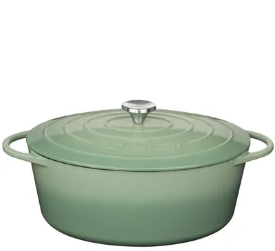 Produktbild von Küchenprofi Bratentopf oval, 33 cm jade
