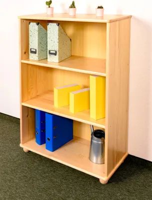Produktbild von Regal - 80 cm breit, Kiefer Holz-Massiv, Farbe: Natur