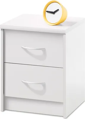 Produktbild von Nachtkonsole Nachttisch Nachtkommode Nachttischschrank Bettkommode "Olli I" Weiß