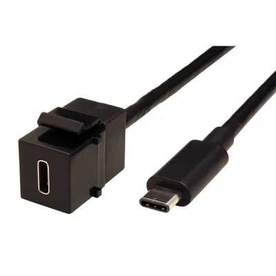 Obrázek produktu pro Bachmann 917.121, Plochý, Černá, USB C, Samice, 1 kusů