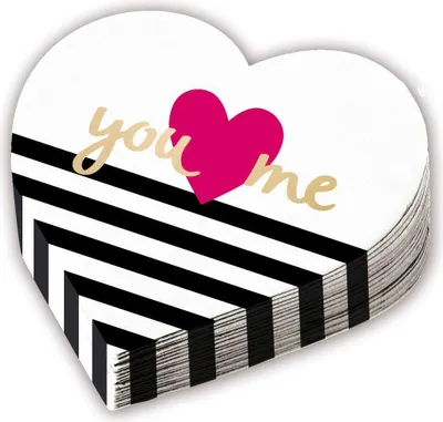 Zdjęcie produktu dla Servietten "Everyday Love" Herzform|20Stk./33x33cm