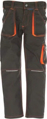 Image de Planam Junior Bundhose oliv/orange 122/128