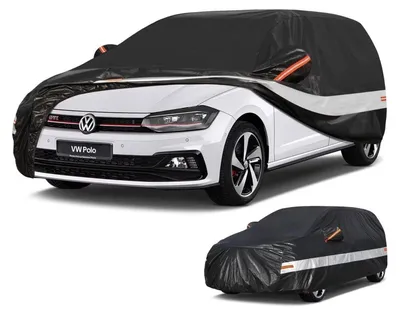 Image de Housse de protection pour voiture, 10 couches, imperméable, pour VW Polo (1981-2025), couleur noire