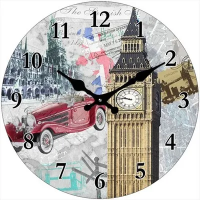 Produktbild von Glas Uhr Vintage  Big Ben & more