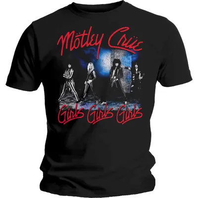 Produktbild von Mötley Crüe Smokey Street Black XL T-Shirt