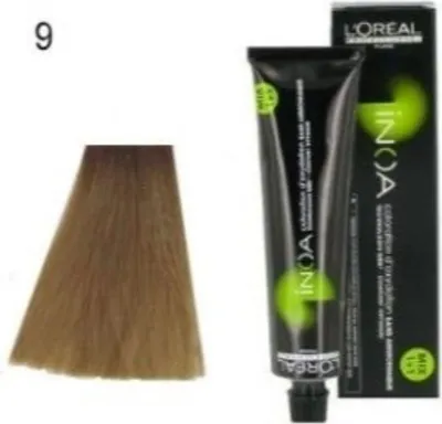 Zdjęcie produktu dla L´Oréal Professionnel Inoa Color profesjonalna permanentna farba do włosów do wszystkich rodzajów włosów 9 60 g