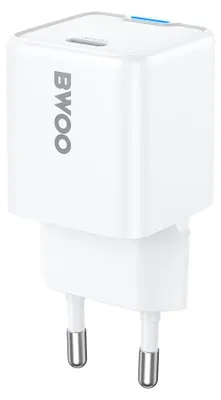 Zdjęcie produktu dla Bwoo Ładowarka Sieciowa 30W Pd Gan Usb-C Biała