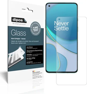 Obrázok produktu pre 2x ochranná fólia pre OnePlus 8T matná - proti nárazom 9H fólia dipos Glass plastové sklo