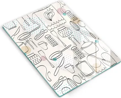 Produktbild von Glasschneideplatte - Herdabdeckplatte - 40x52 cm - Schneidebrett - Spritzschutz - Küchenzubehör