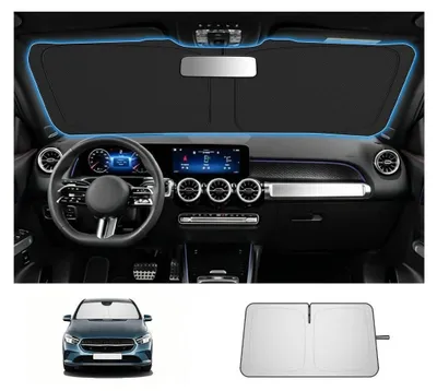 Immagine prodotto di Parasole per parabrezza, compatibile con Mercedes Classe B (W247), dal 2020 al 2026