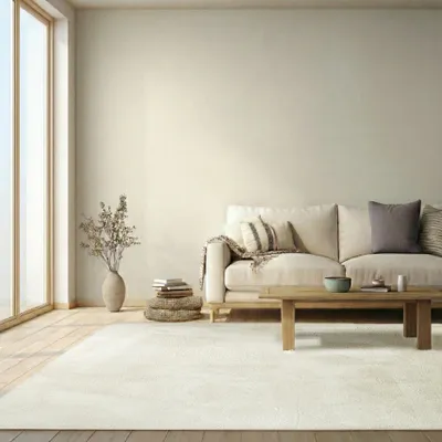 Zdjęcie produktu dla PASSUA Dywan 140x300 cm kremowy Plush - imitacja skóry z krótkim włosiem - miękki do salonu, sypialni i pokoju dziecięcego