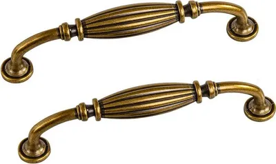 Produktbild von INF 2er Set Vintage Schubladengriffe, Zinklegierung Retro Möbelgriffe