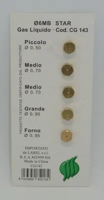 Imagen del producto de Juego de 5 quemadores de gas licuado de petróleo (GLP) para cocina, fácil instalación