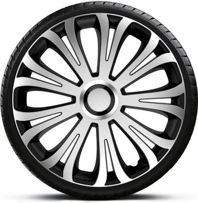 Produktbild von Radkappen Radzierblenden SATZ (4Stück) 16 Zoll AVERA SILVER BLACK Z460315