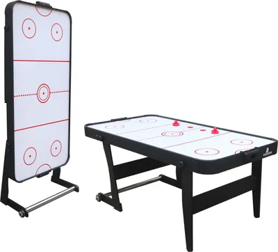 Immagine prodotto di Cougar Icing Tavolo da airhockey 6ft pieghevole | Tavolo da airhockey incl accessori (pucks & pushers) | Tavolo da gioco per bambini e adulti