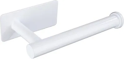 Produktbild von Gewürzfreie RVS Toiletpapierhalter Selbstklebender Toiletpapierhalter Toiletpapierhalter für Küche und Bad, Weiß