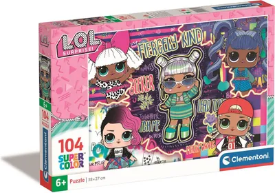 Zdjęcie produktu dla Clementoni Supercolor LOL, 104 szt., Kreskówki, 6 lat(a)