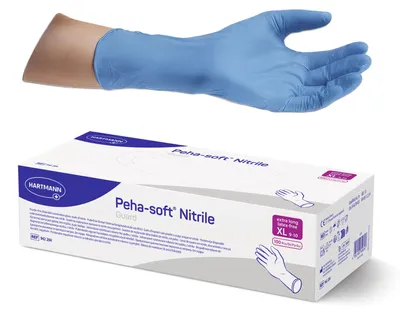 Produktbild von Hartmann Peha-soft nitrile guard Untersuchungshandschuhe blau Gr. XL