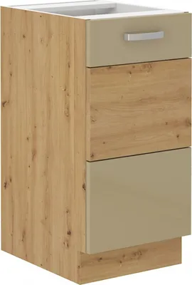 Image de Armoire inférieure à une porte ADARA – largeur 40 cm, cappuccino / chêne artisan