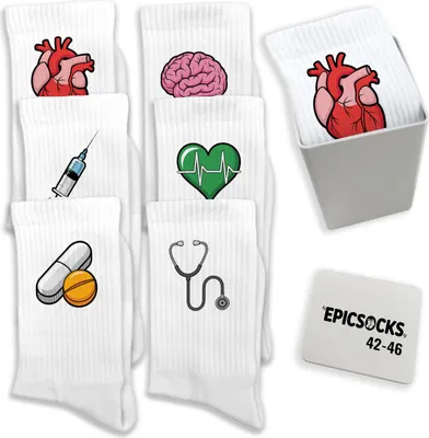 Produktbild von epicsocks HeartBeat Socken in 42-46 im