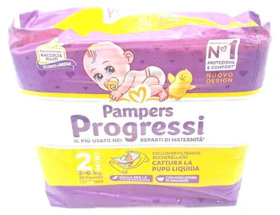 Produktbild von Pampers Windeln Baby Pflege Progressi Mini Größe 2 3 6 kg Windelschutz Komfort