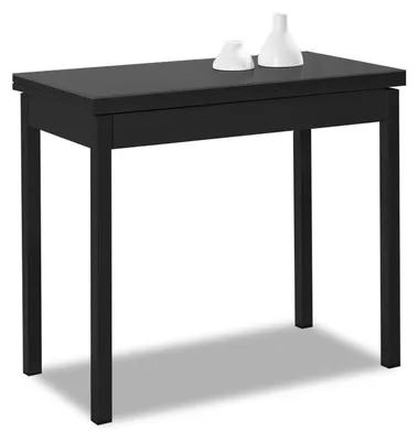 Klapptisch Küchentisch, Graphit, 80x40 bis 80x80 cm