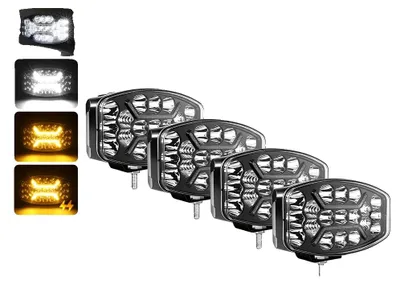 Obrázek produktu pro Pomocné světlomety, LED, vhodné pro terén, 4 kusy, 150 W, s denním svícením