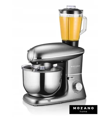 Produktbild von Planetarische Küchenmaschine 3200W 6-in-1 Schüssel 6,2L Set mit Mixer Haken Rührer