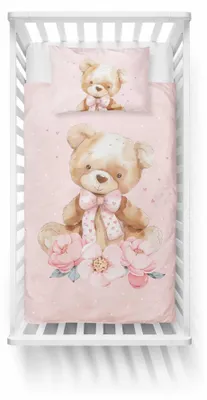 Produktbild von Bettwäsche, Kinderbettwäsche, Baumwolle 100x135 5506a Teddybär