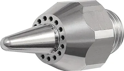 Immagine prodotto di Ugello tondo Riegler (filettatura esterna / alluminio lunghezza 41 mm) - 114358