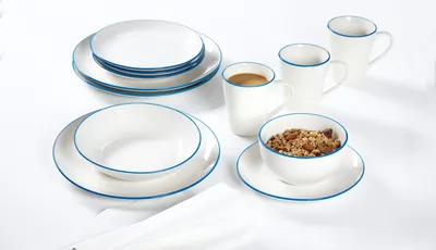 Produktbild von Speiseteller 26,5cm 6er Set Adela blau