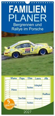 Produktbild von Familienplaner 2027 - Bergrennen und Rallye im Porsche mit 5 Spalten (Wandkalender, 21 x 45 cm) CALVENDO