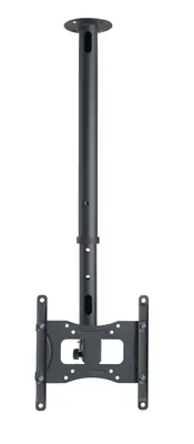 Produktbild von VCM Universal TV Deckenhalterung für 26-40 Zoll bis 30 kg | bis VESA bis 200x200 | höhverstelbar 55-70 cm | TV Halterung 360 Grad schwenkbar drehbar und 15 Grad neigbar | Fernseher Halter - B-DX 200