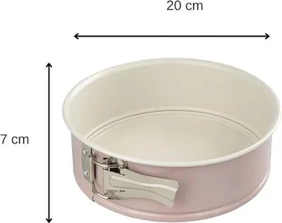 Obrázek produktu pro Forma na dorty s nepřilnavým povrchem a vysokou odolností proti oděru, 20 cm (d) x 20 cm (š) x 7 cm (v)