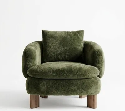 Immagine prodotto di Divano, poltrona, morbido, confortevole, elegante, moderno, bianco, verde
