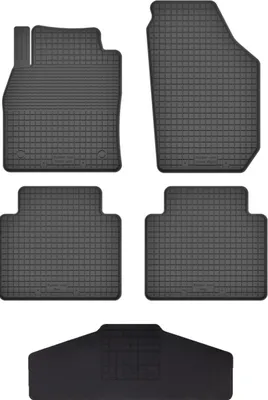 Produktbild von Gummi Fußmatten Set Für: Fiat Freemont (2011-2016) Gummimatten Schwarz