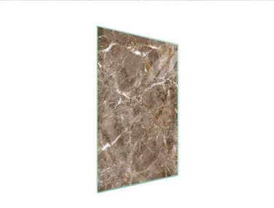 Produktbild von Herdabdeckplatte 35x52 Glaskeramikkochfeld Abdeckung Spritzschutz Glasplatte Deko Schneidebrett Marmor Beige