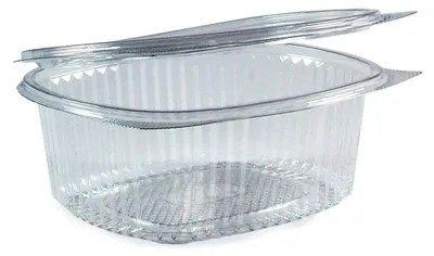 Produktbild von 50 ovale Feinkostbecher klar mit Deckel 750 ml