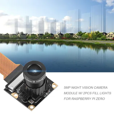 Image de 5MP Night Vision Camera Module with 2Pcs Fill Lights for Raspberry Pi Zero (Module de caméra à vision nocturne avec 2 lumières pour Raspberry Pi Zero)