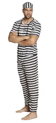 Produktbild von Sträfling Gefangener Knastbruder Karneval Fasching Kostüm M/L