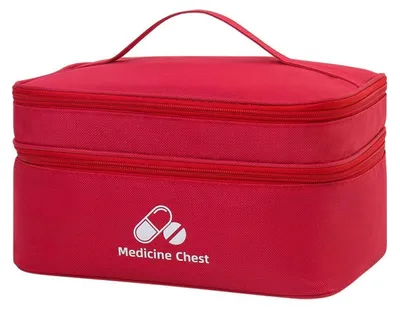 Productafbeelding van Waterdichte reisapotheek tas met schouderriem, rood, 28x20x15 cm