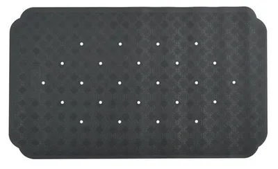 Produktbild von Spirella Duschmatte "Ruby" Badematte Duscheinlage antibakteriell rutschfest mit Saugnäpfen - Schwarz - ca. 70 x 40 cm - Naturkautschuk