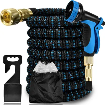 Produktbild von Flexibler Gartenschlauch 50FT 15m Wasserschlauch Dehnbar Flexischlauch mit 10 Funktionen Handbrause