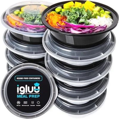Produktbild von Wiederverwendbare Essbehälter BPA-frei 10 Stück 828ml